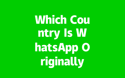 Which Country Is WhatsApp Originally From? Key Facts 2025 2 a396d1da96674abeb6ffa72957dd8189