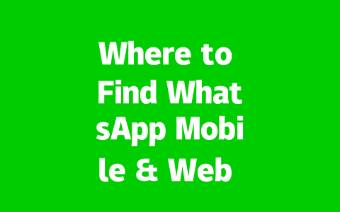 Where to Find WhatsApp Mobile & Web Versions in 2025? 2 b0f476dfb55cbb6d20ba0f65a104599e