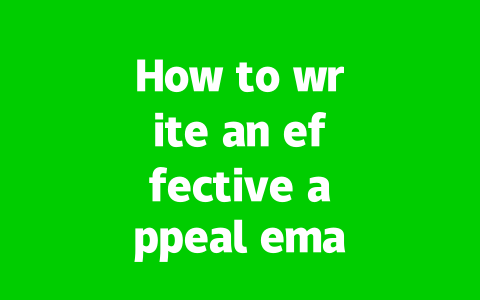 How to write an effective appeal email for WhatsApp unblocking?